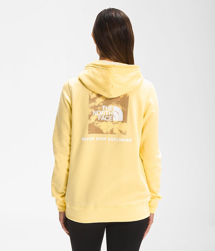 The North Face Box NSE Pullover Womens Hoodie Yellow 895463-OTC